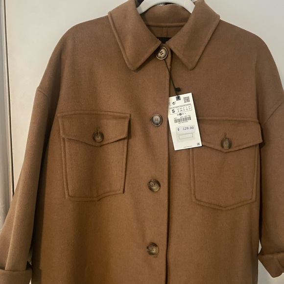 Zara Jackets & Blazers - COPY - Brown Zara Wool Coat